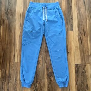 Figs Zamora Scrub Joggers in Ceil Blue, XXS